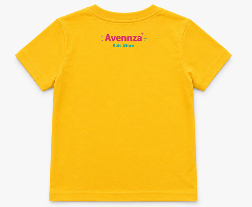 Avennza Little Explorer Kids T-Shirt – Premium Blue Cotton Tee
