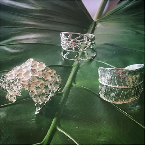 Plumeria Cuff Bracelet