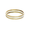 Wide Pyramid Bangle Bracelet