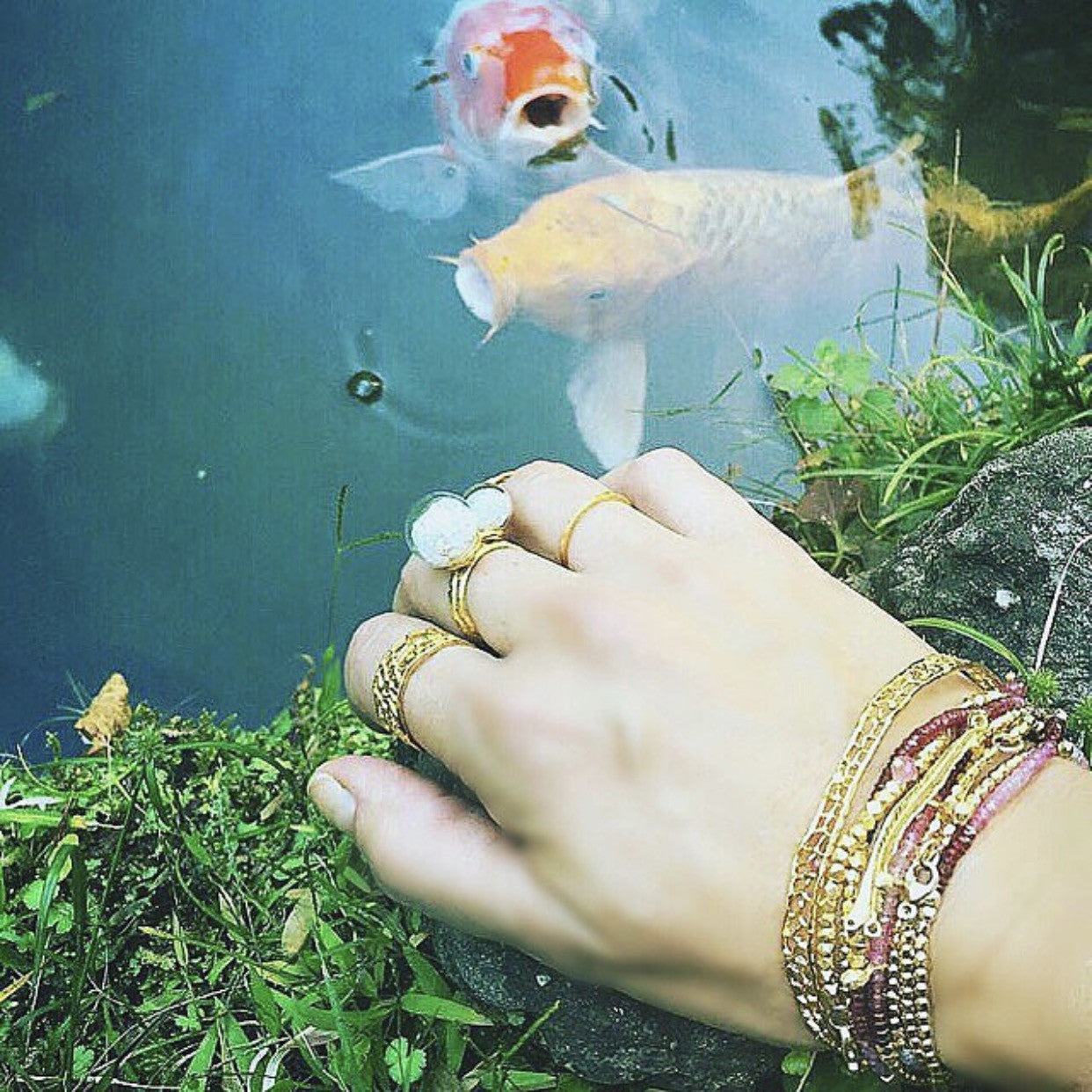 Beaded Rondelle Bracelet