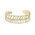 Plumeria Cut-Out Cuff