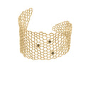 Honeycomb with Bees Cuff Bracelet