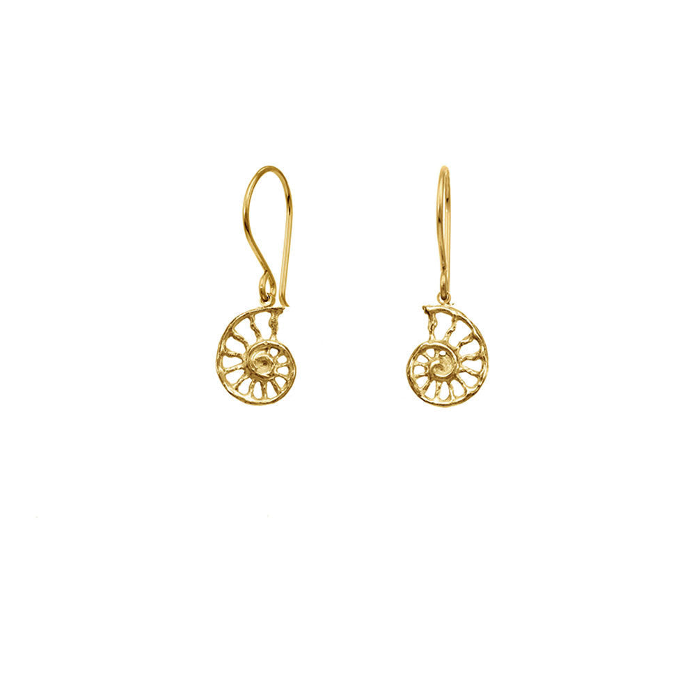 Mini Nautilus Earrings