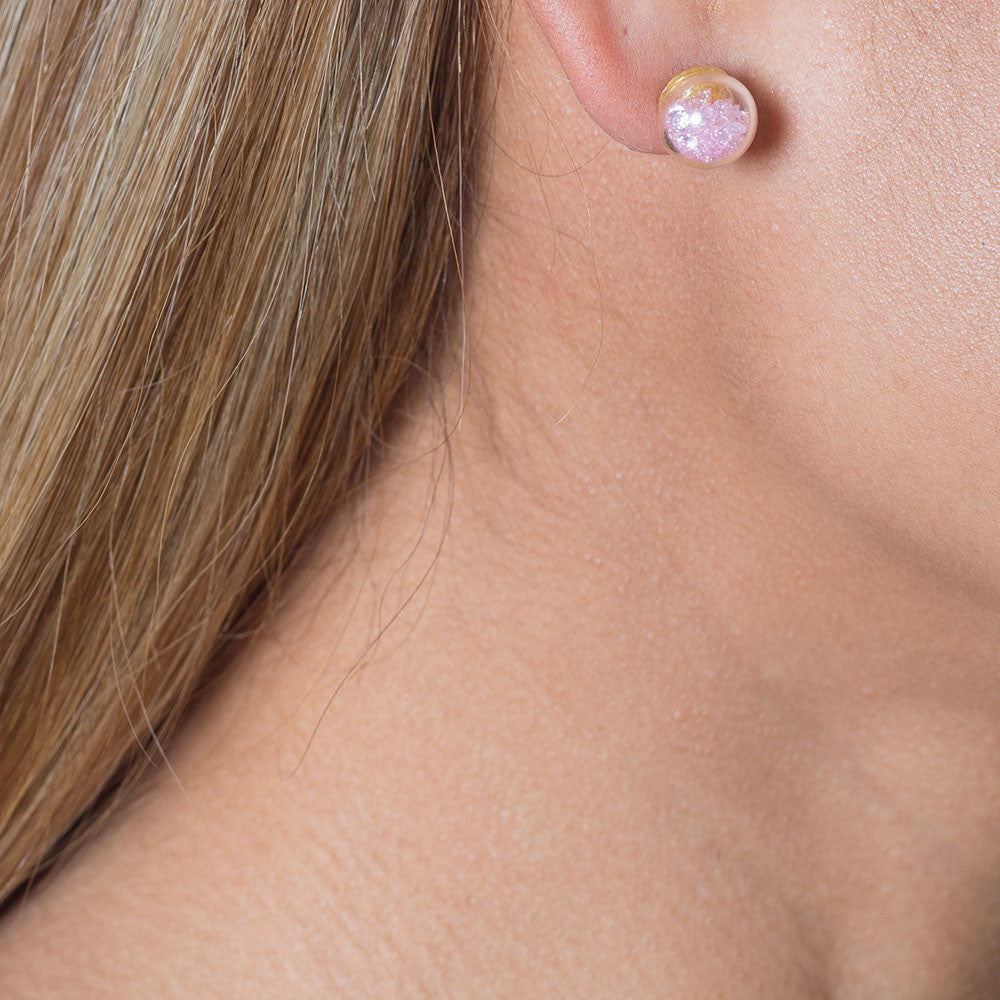 Mini Globe Stud Earrings
