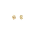 mini monstera studs
