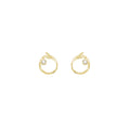 Branch Circle Seed Pod Solitaire Studs