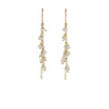 Double Gemstone Dangle Earrings