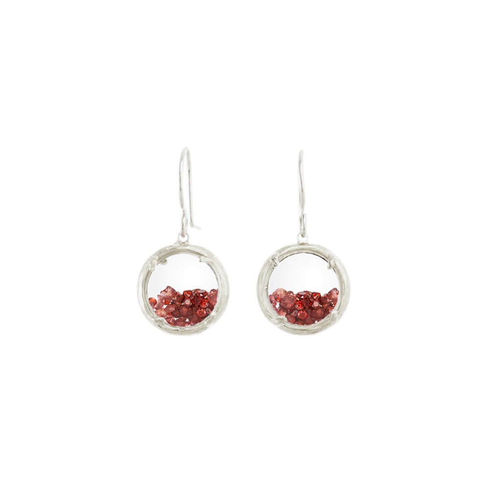 Mini Crushed Gemstone Shaker Earrings - Select Styles Only