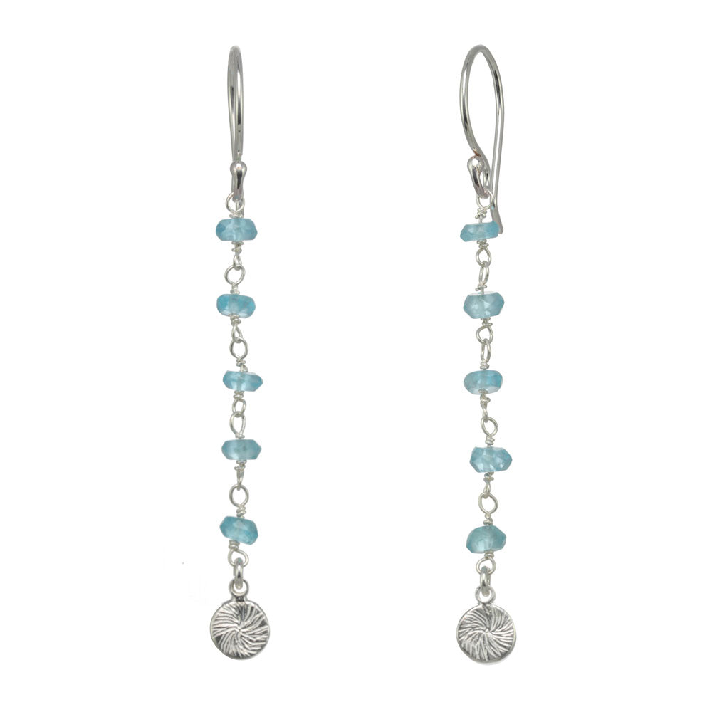 5 Rondelle Drop and Koa Charm Earrings