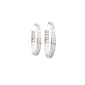 Large Coral Hoop Earrings