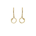 Hanging Branch Circle Earrings