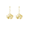 Medium Gingko Leaf Earrings