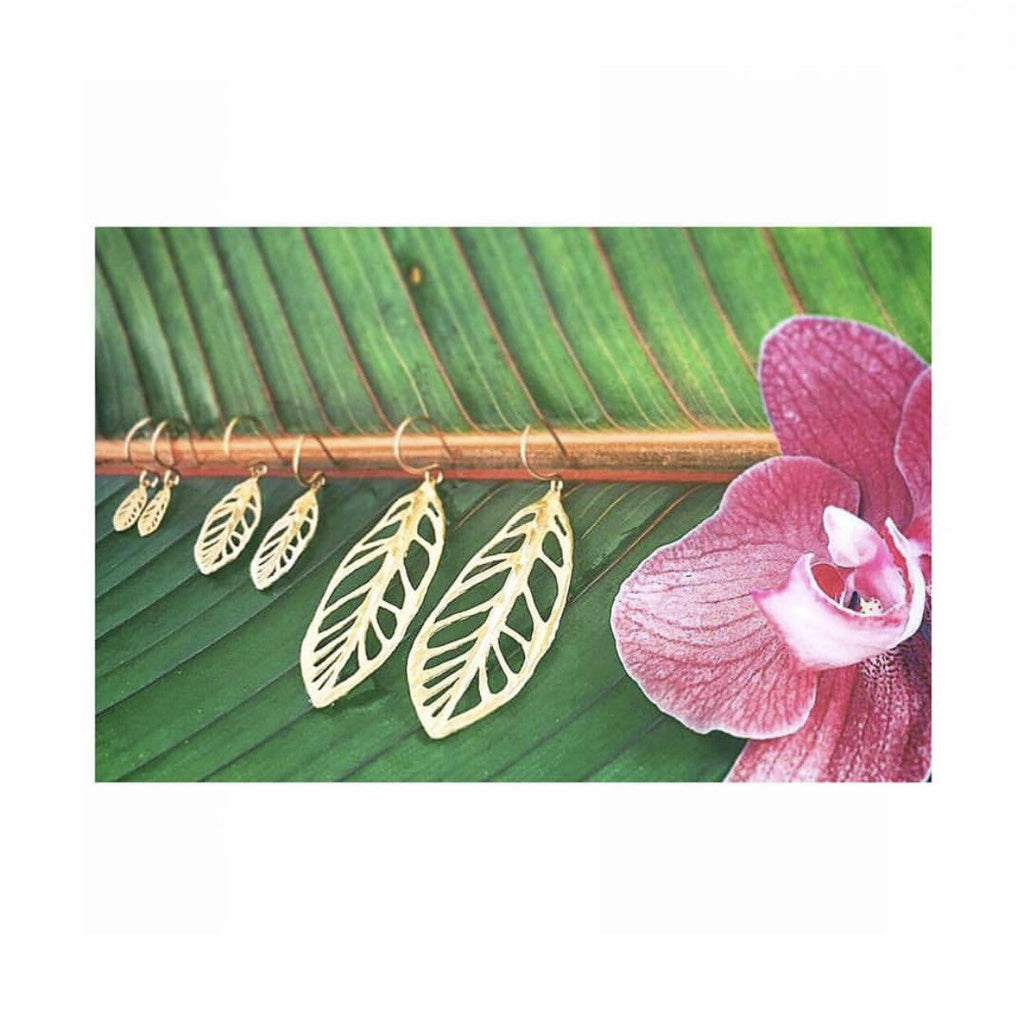 small plumeria earrings