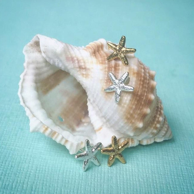 Mini Starfish Stud Earrings