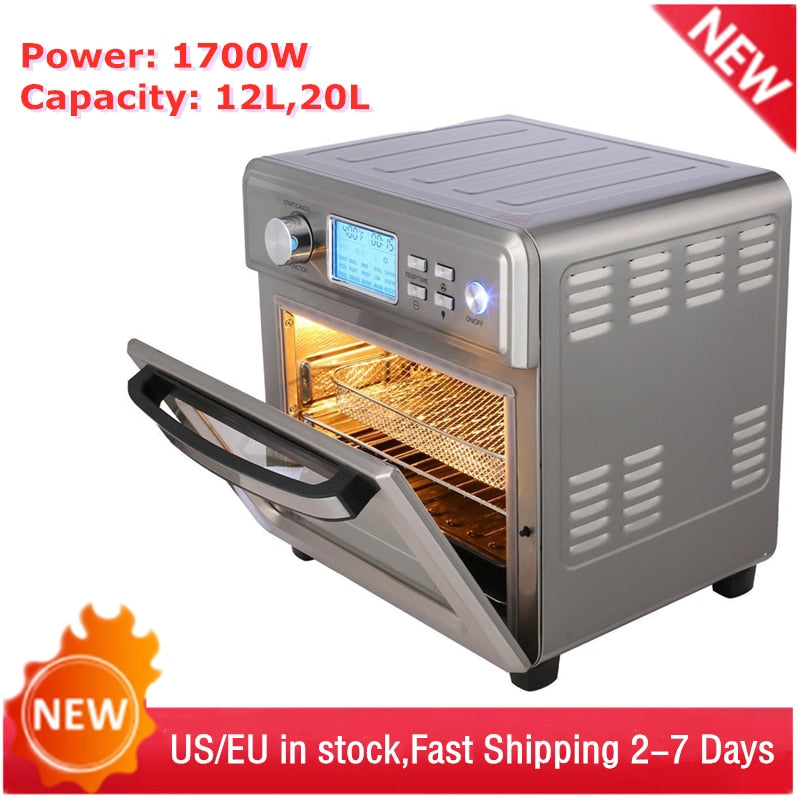 1700W Electric Airfryer For Multifunction Frying Without oil Temperature Control
