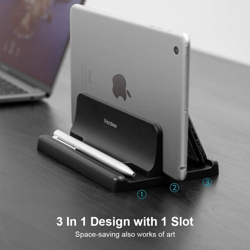 Vertical Laptop Stand Holder Plastic Adjustable