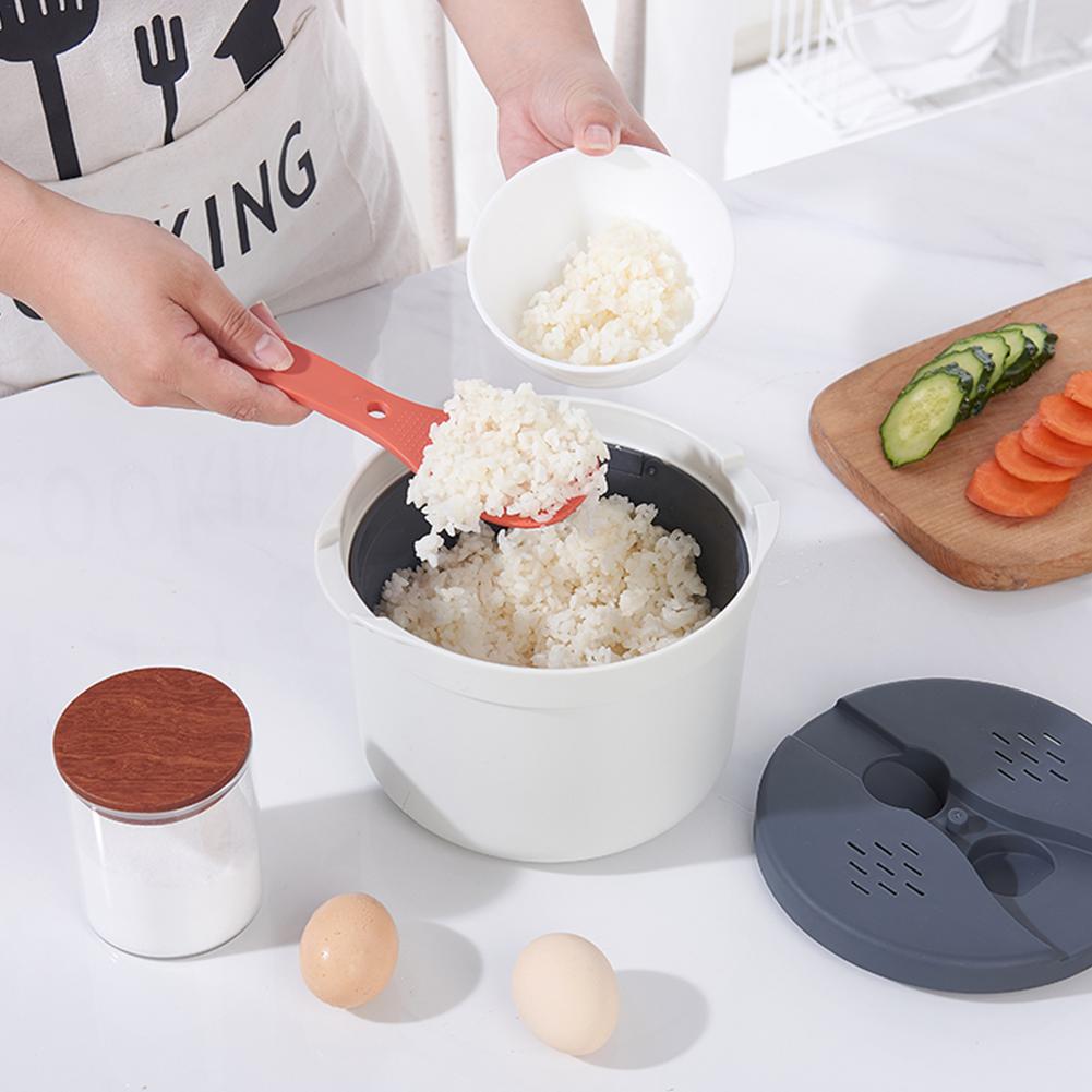 2L Multifunctional Steamer Hot Soup Cooking - Microwaveable Rice Cooker