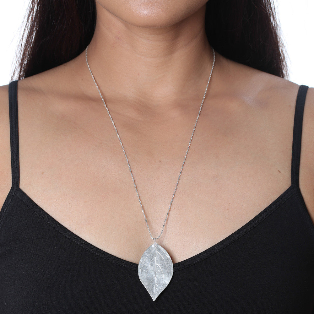 Extra Large Leaf Necklace