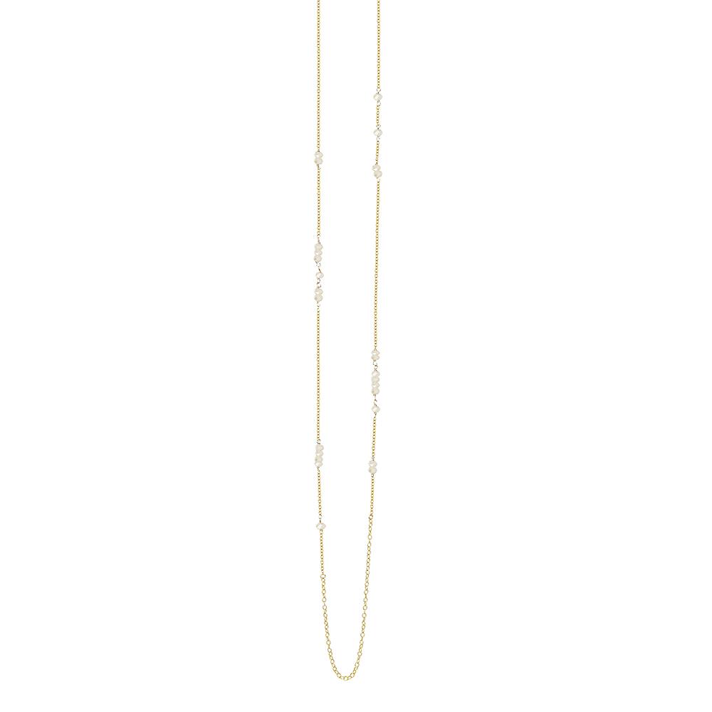 Long Rondelle Chain Necklace - Select Gold Styles Only
