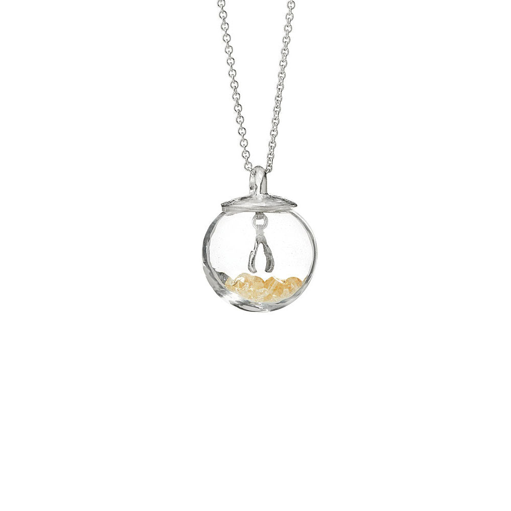 Gemstone Globe Necklace - Wish