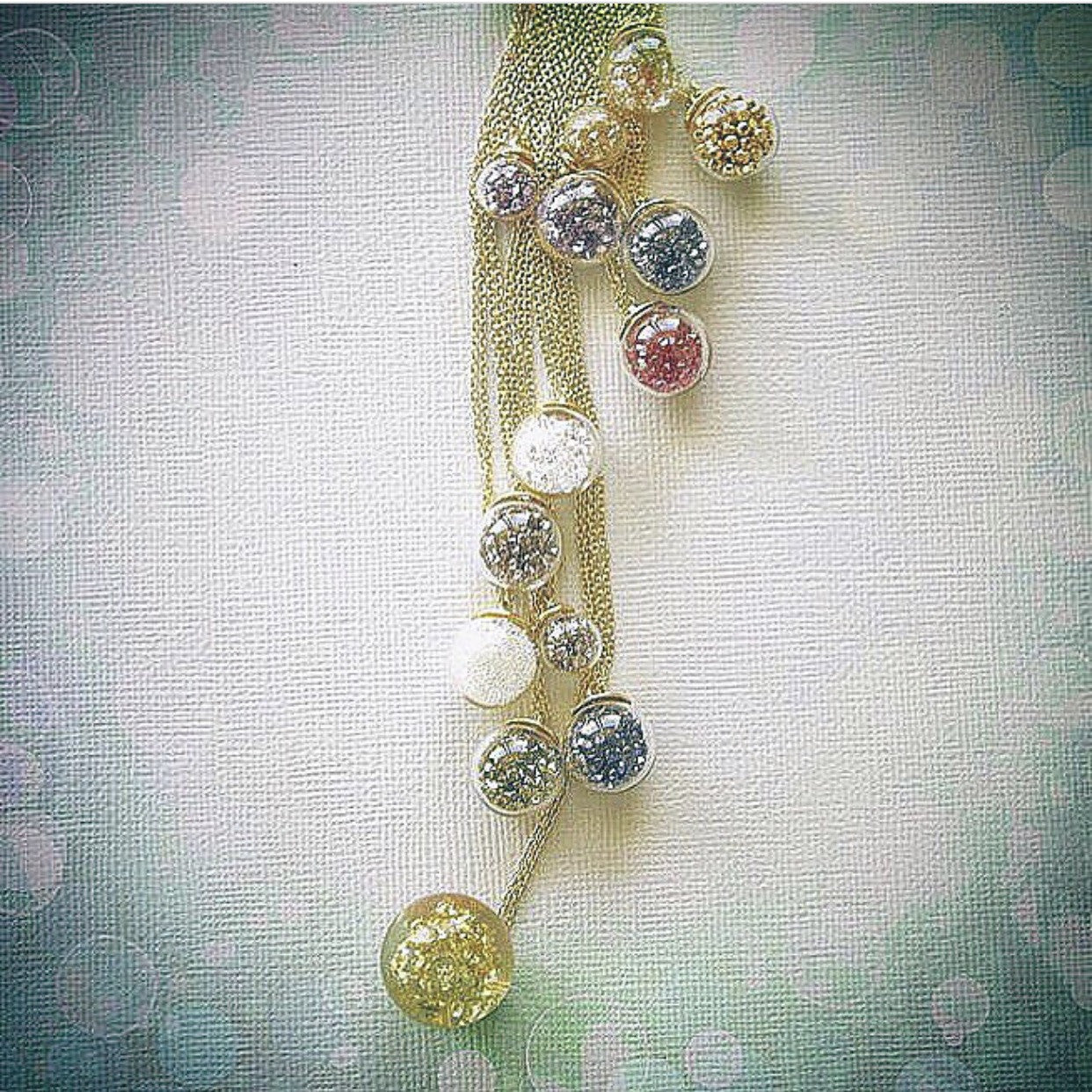 Small Birthstone Globe Necklace