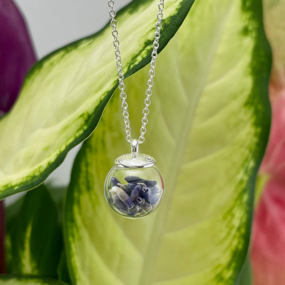 Small Botanical Globe Necklace