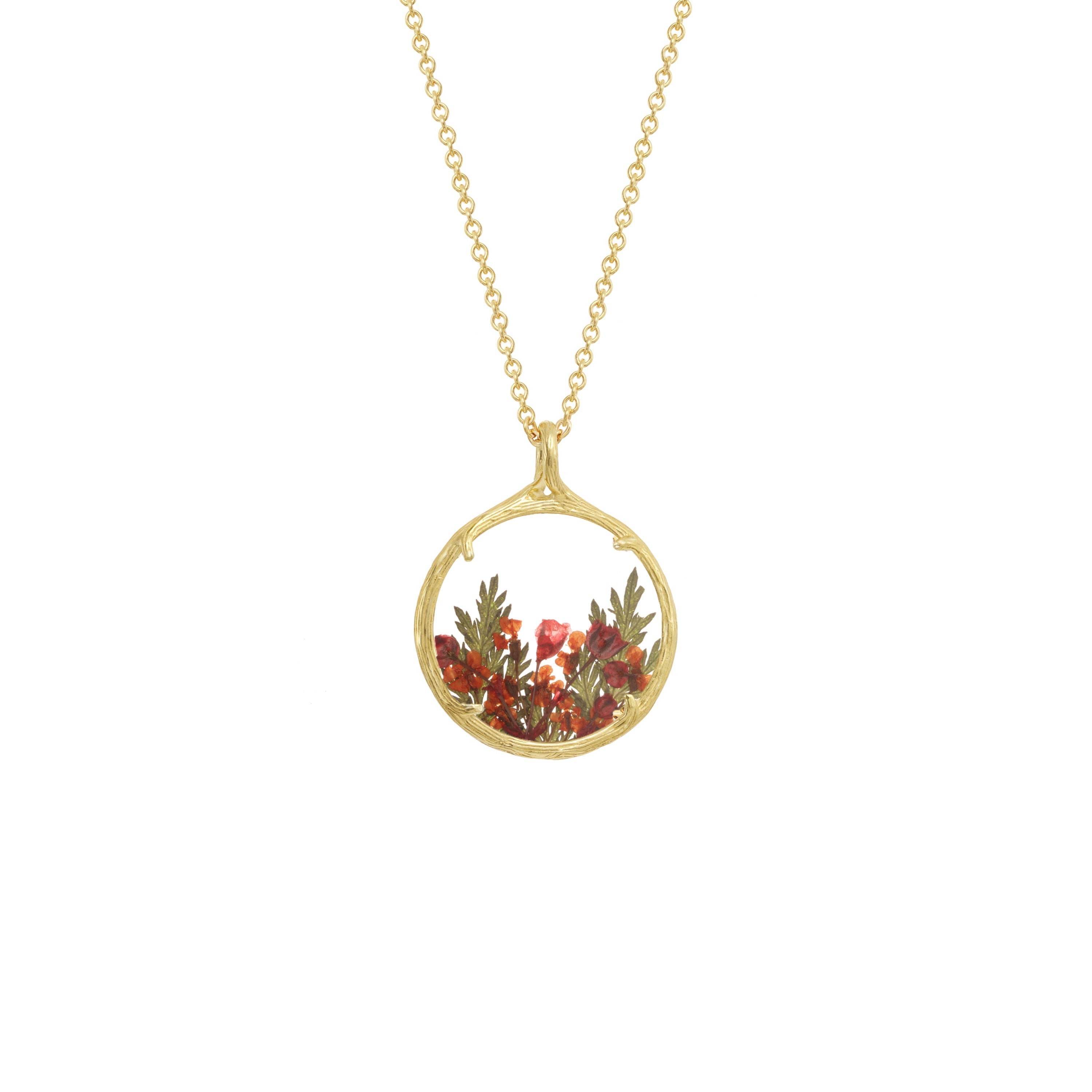 Small Botanical Necklace - Select Styles Only (18k Gold Vermeil)