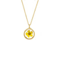Mini Yellow Bloom Botanical Necklace