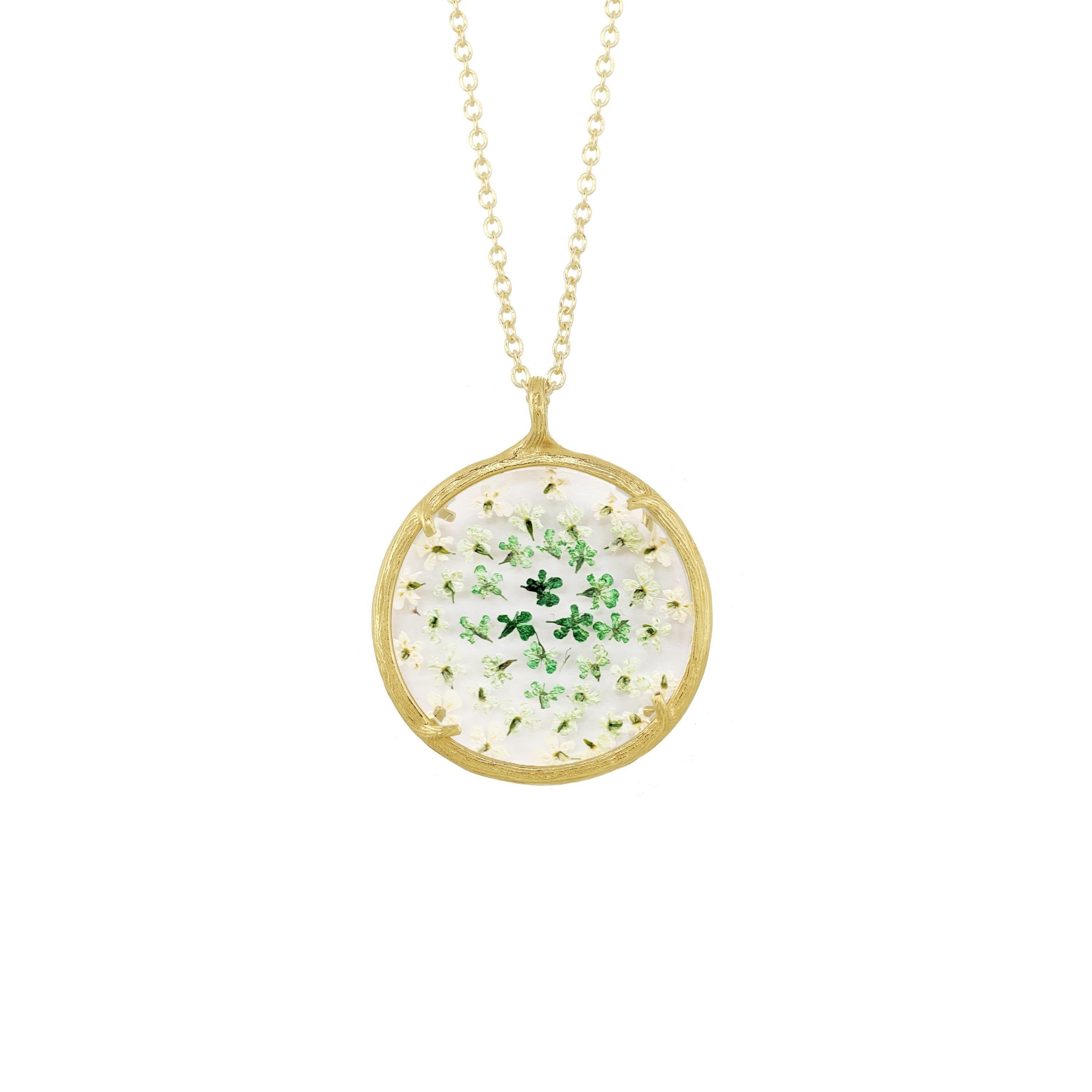 Large Ombre Botanical Necklace