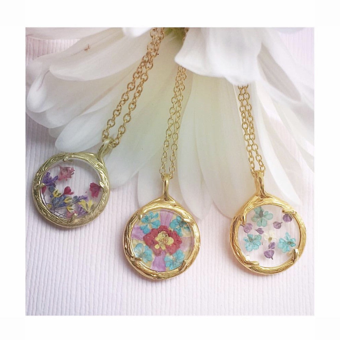 Small Flower Mandala Necklace