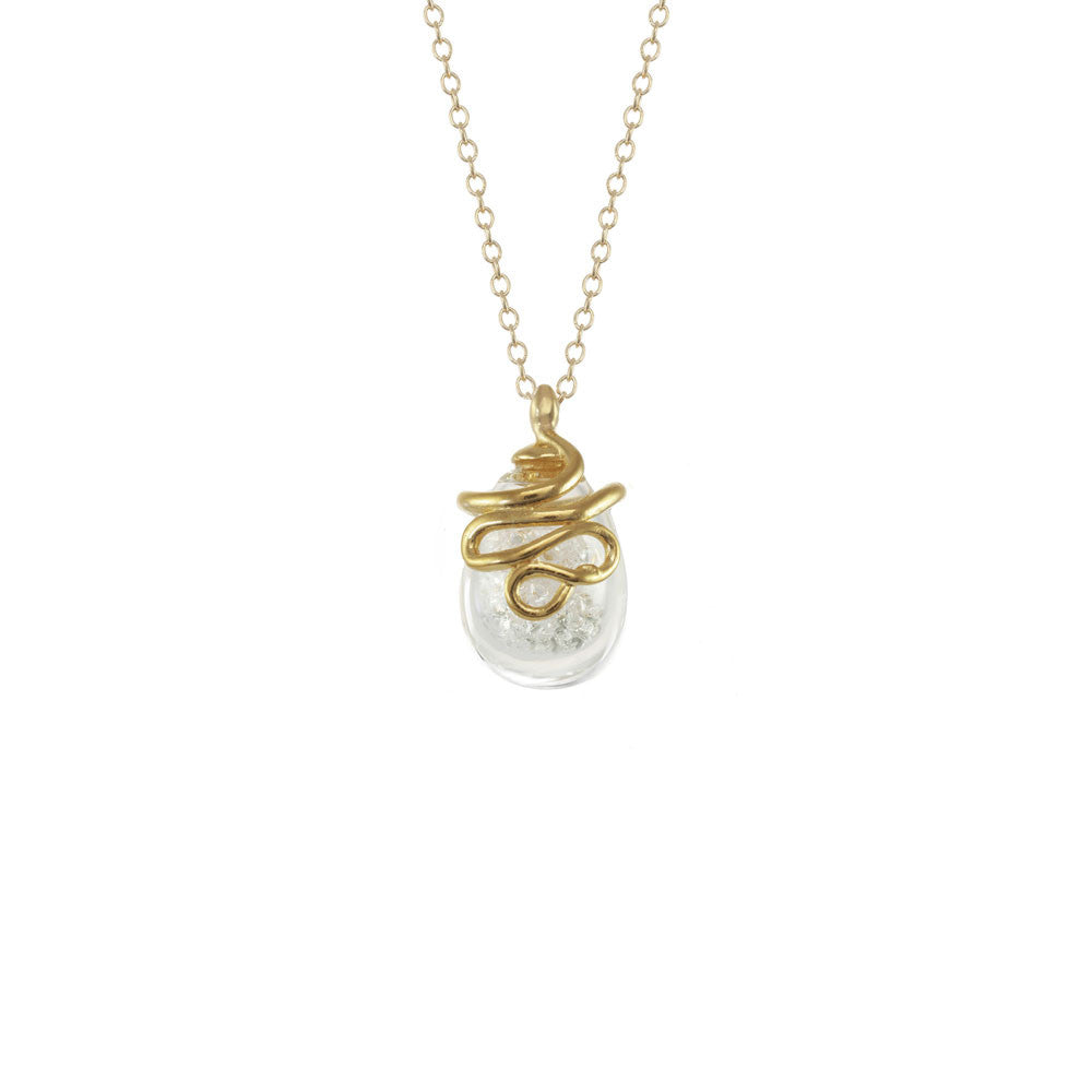 Mini Snake Shaker Necklace