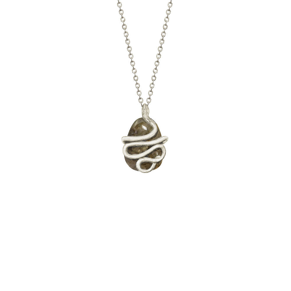 Snake Gemstone Necklace