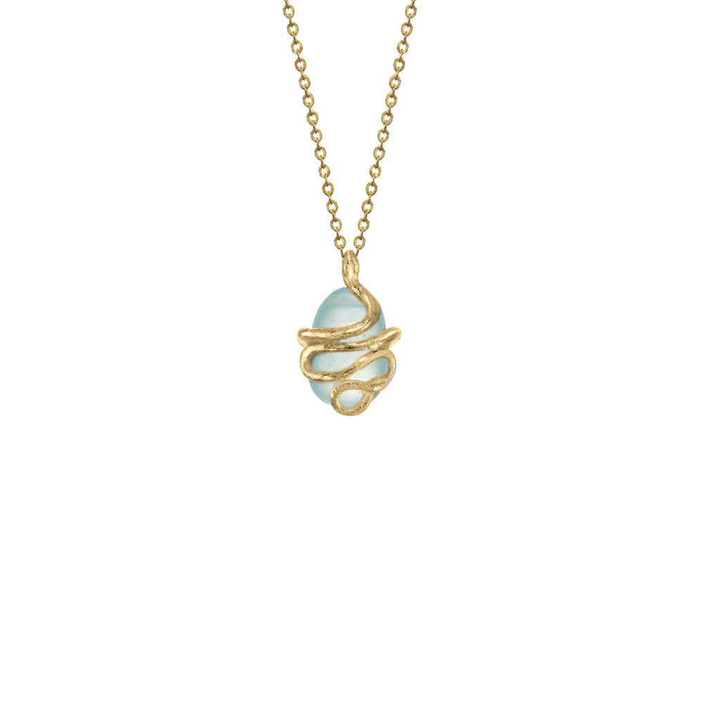 Snake Gemstone Necklace