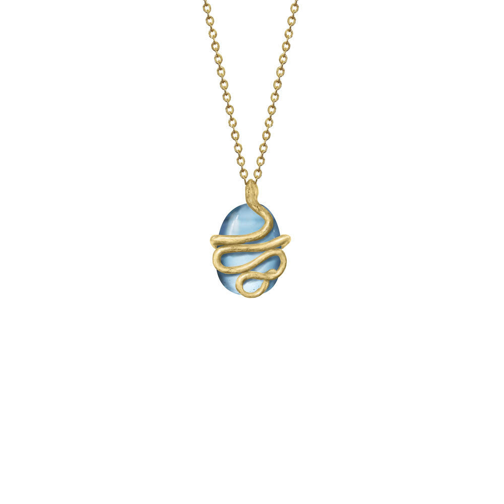 Snake Gemstone Necklace