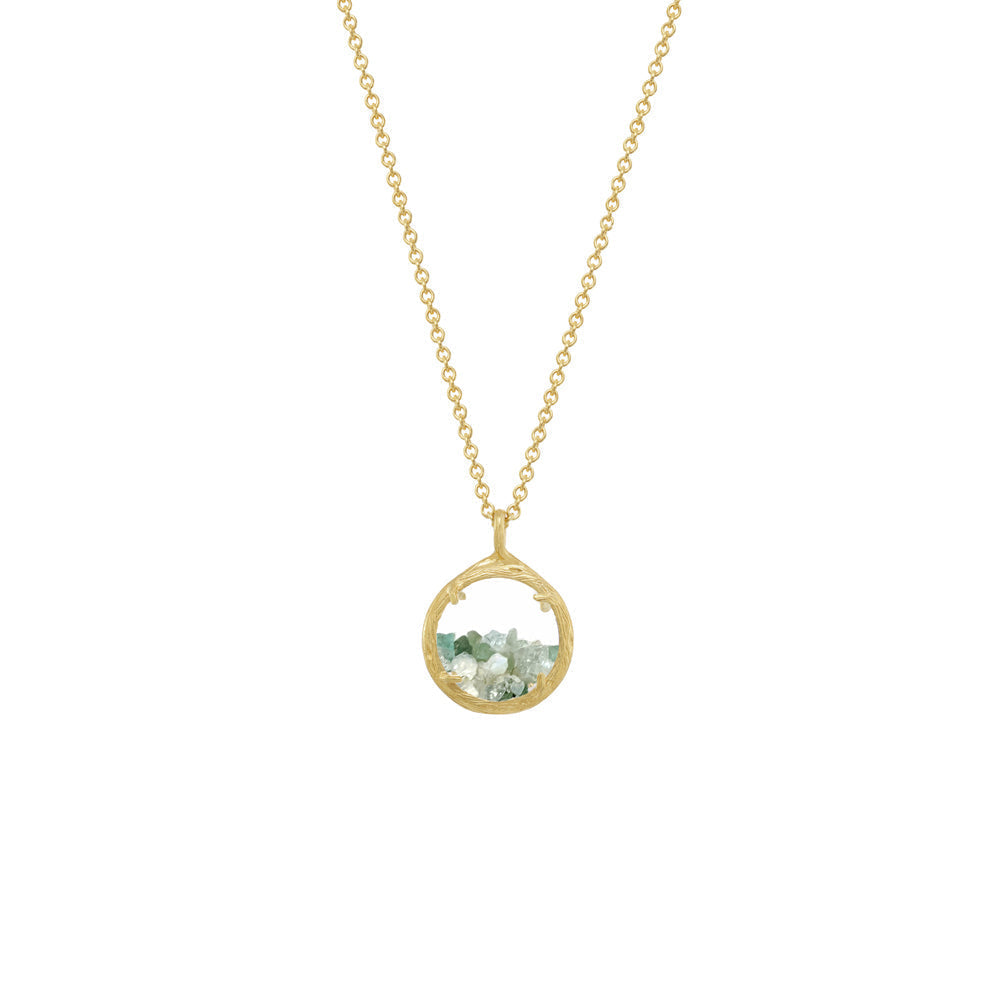 Custom Mixed Mini Shaker Birthstone Necklace