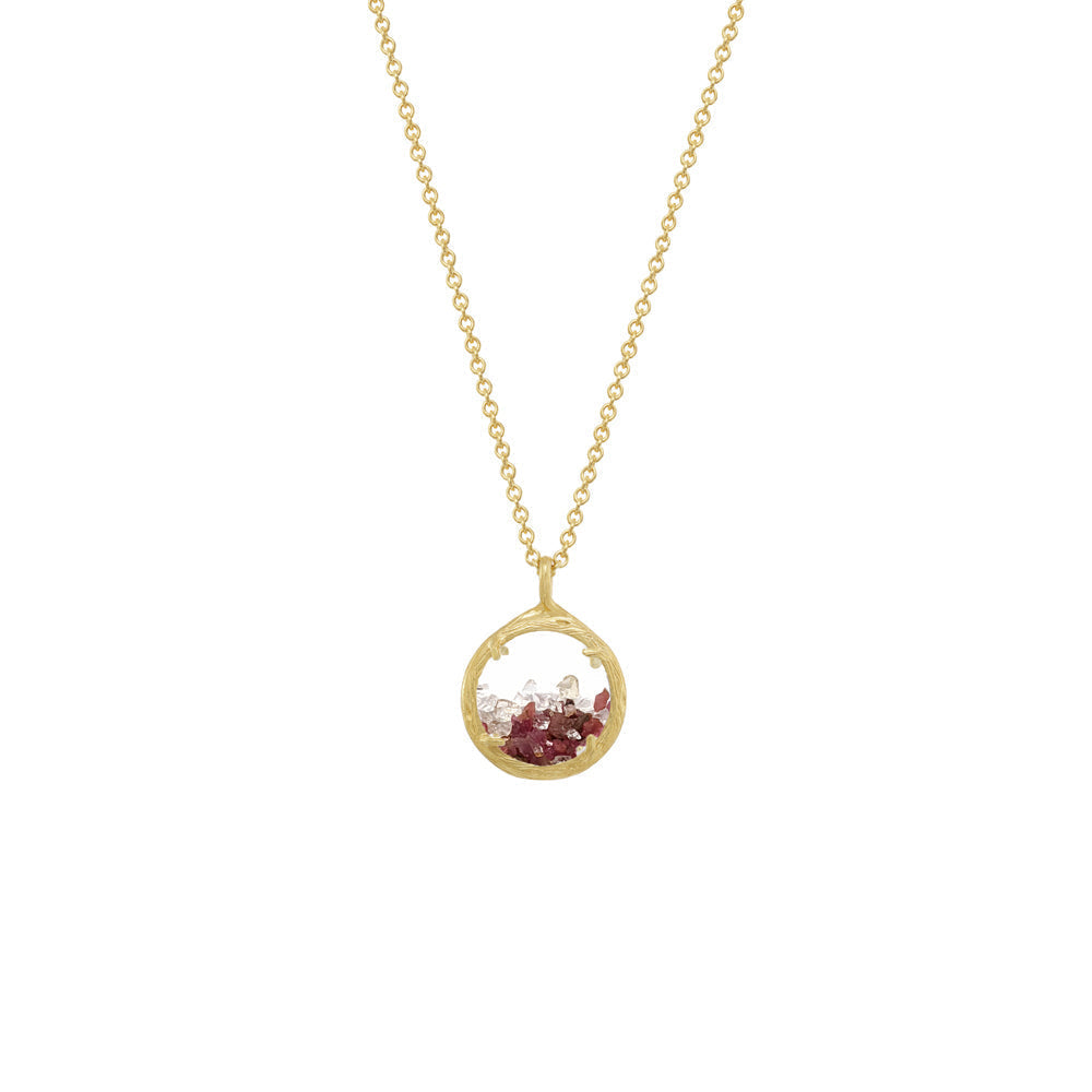 Custom Mixed Mini Shaker Birthstone Necklace