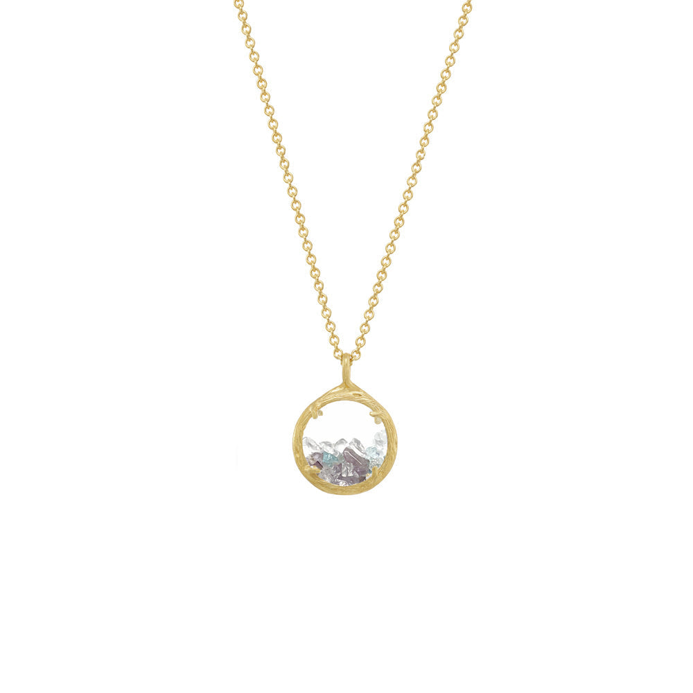 Custom Mixed Mini Shaker Birthstone Necklace