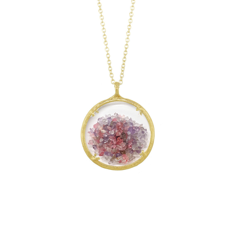 Custom Mixed Large Birthstone Shaker Necklace
