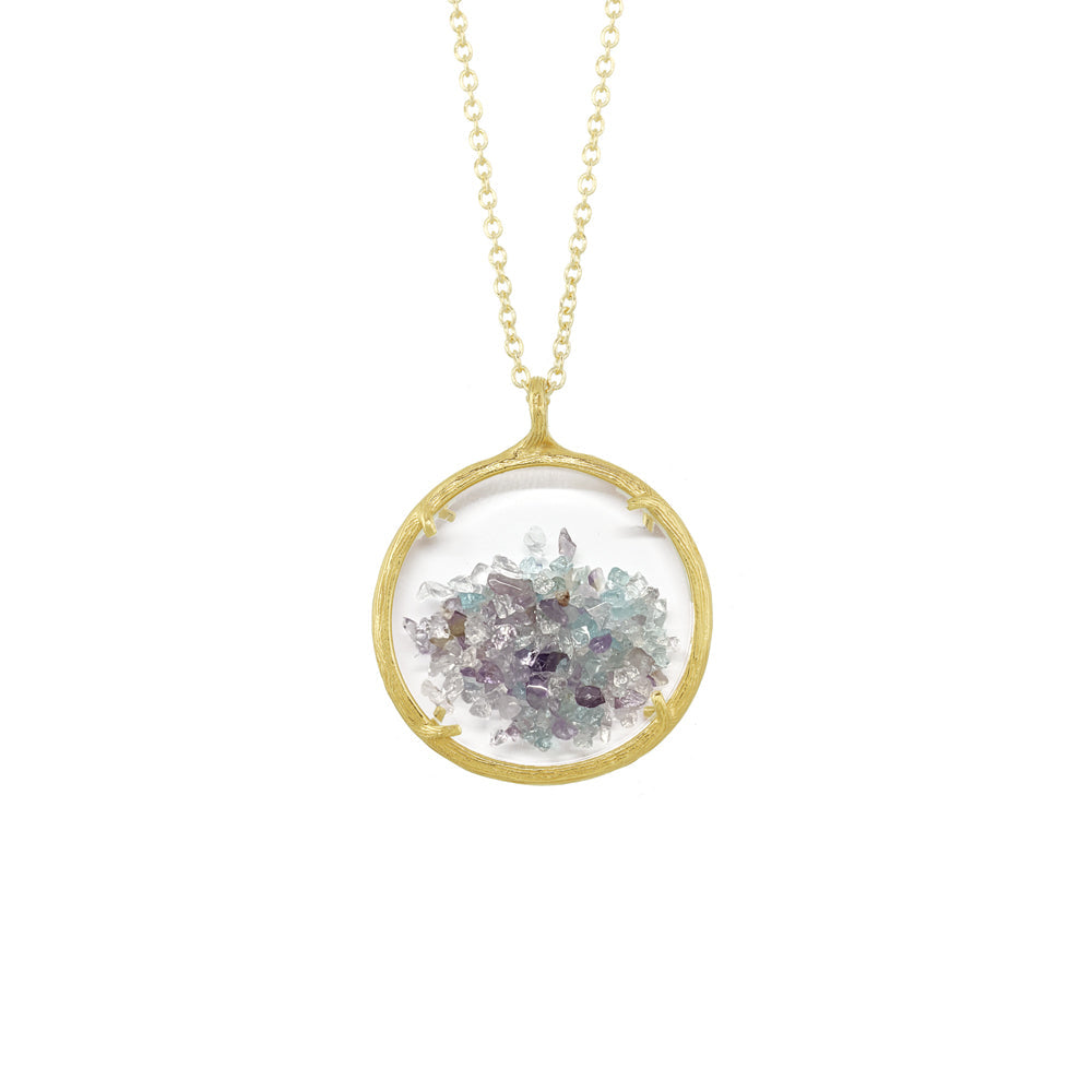 Custom Mixed Large Birthstone Shaker Necklace