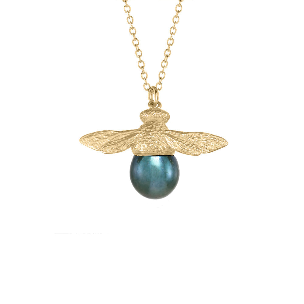 Bee Gemstone Necklace