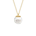 Birthstone Globe Necklace - April