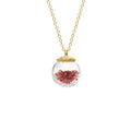 Birthstone Globe Necklace - January