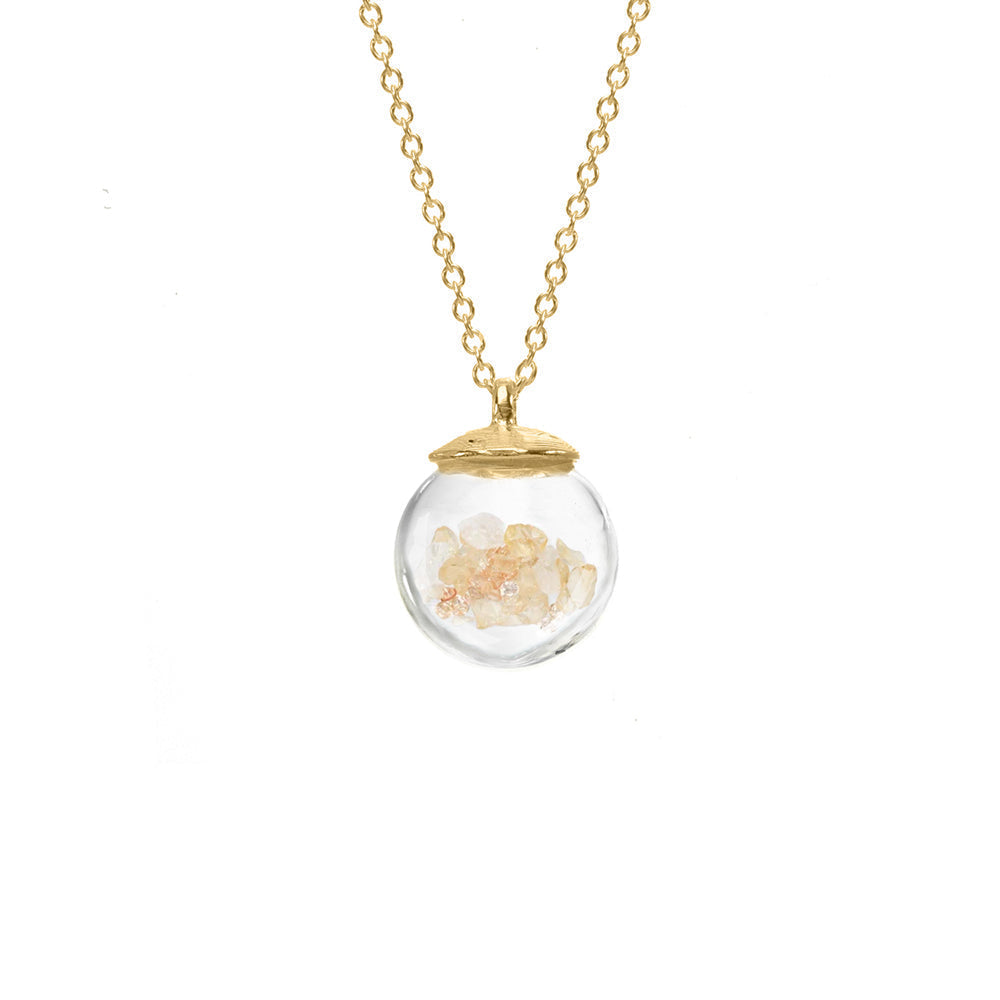 Birthstone Globe Necklace - November