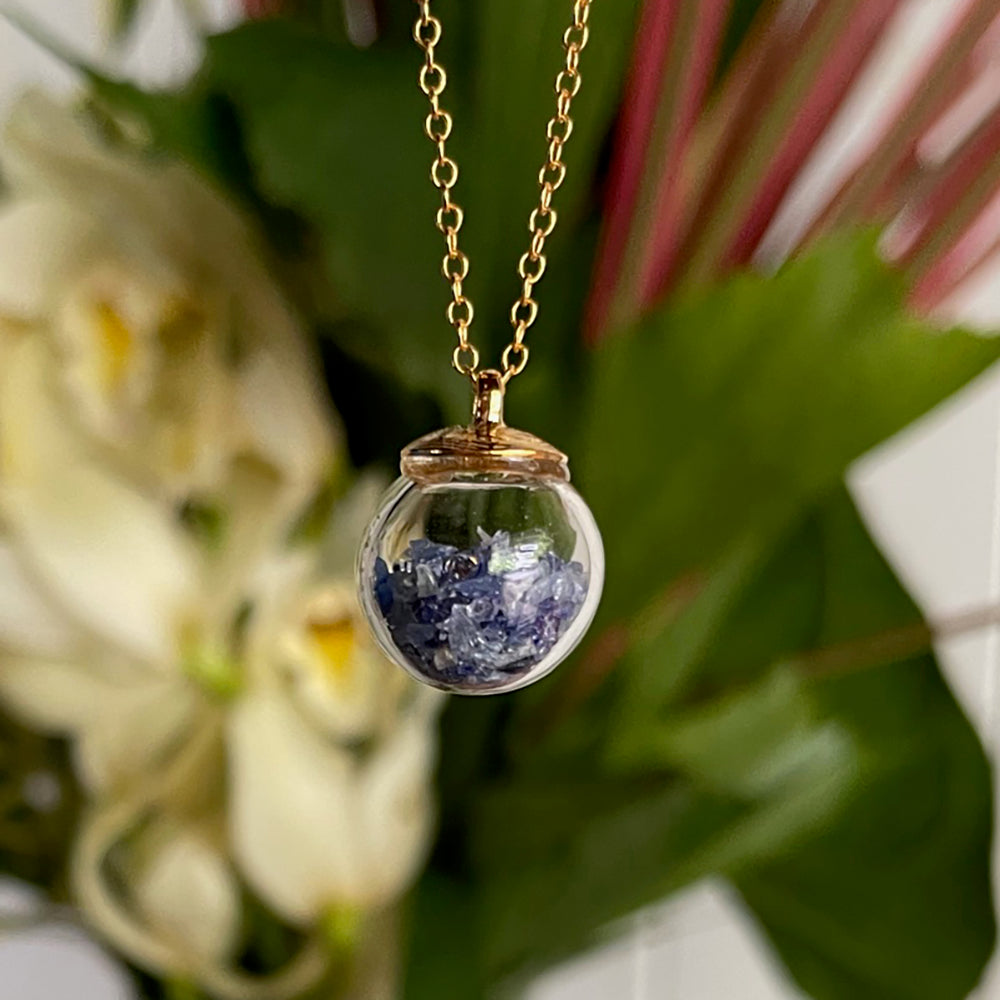 Birthstone Globe Necklace - September