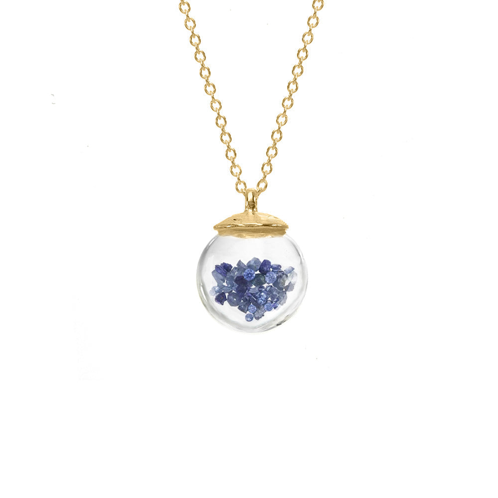 Birthstone Globe Necklace - September