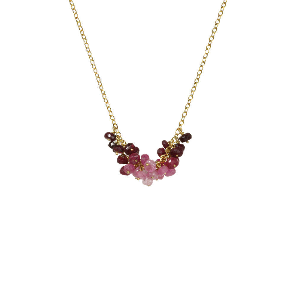 Horizontal Cluster Necklace