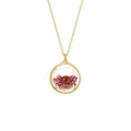 Small Shaker Birthstone Necklace