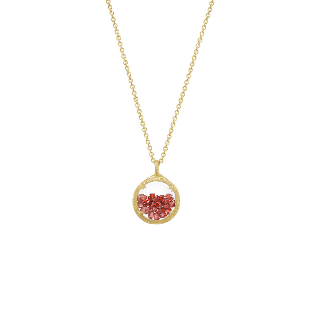 Mini Shaker Birthstone Necklace - Selected Gold Styles Only