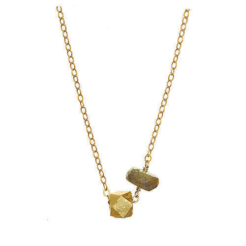 Large Rondelle and Nugget Necklace