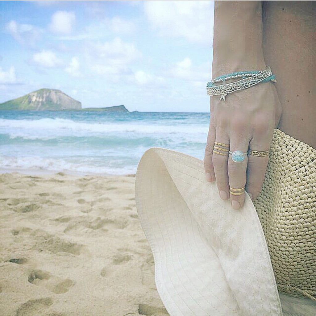 Thin Coral Ring
